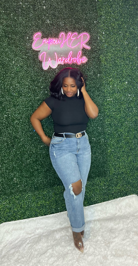 "The Porchea" High Neck Bodysuit