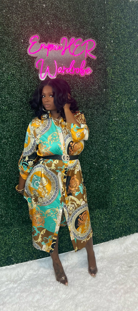 "The Versace Versace" Shirt Dress