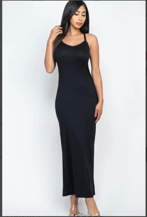 “Mia's” Racer Back Maxi Dress