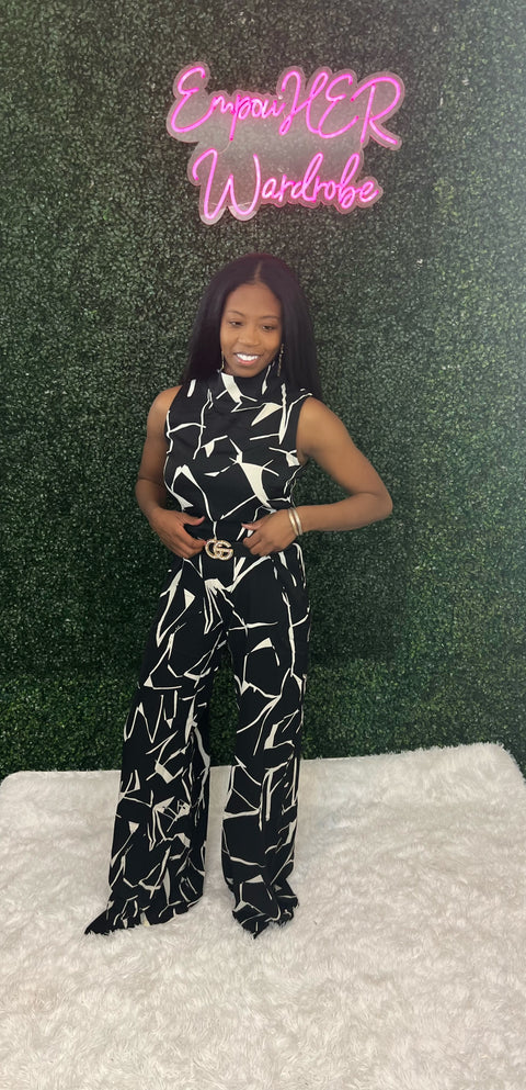 "The Vina" Printed Jumpsuit