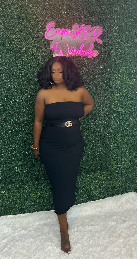 "The Veronica" Rib Tube Dress