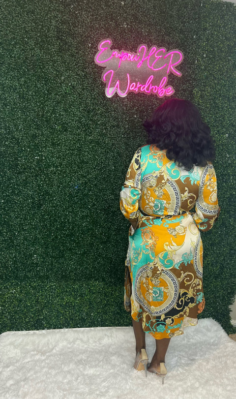 "The Versace Versace" Shirt Dress