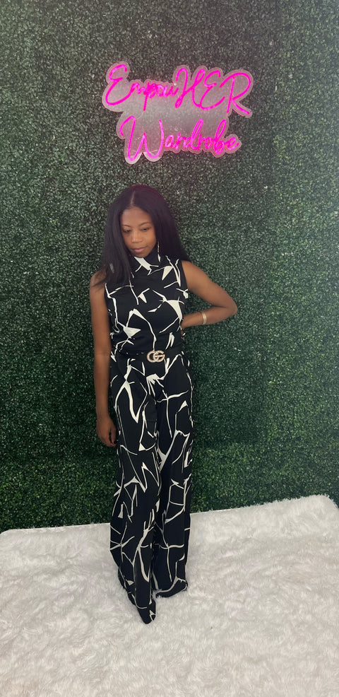 "The Vina" Printed Jumpsuit