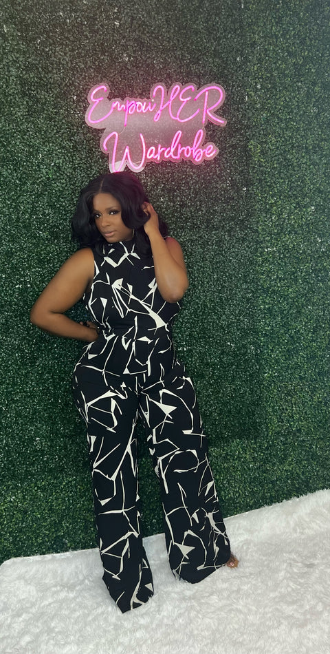 "The Vina" Printed Jumpsuit