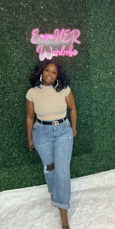 "The Porchea" High Neck Bodysuit