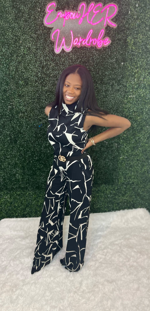 "The Vina" Printed Jumpsuit
