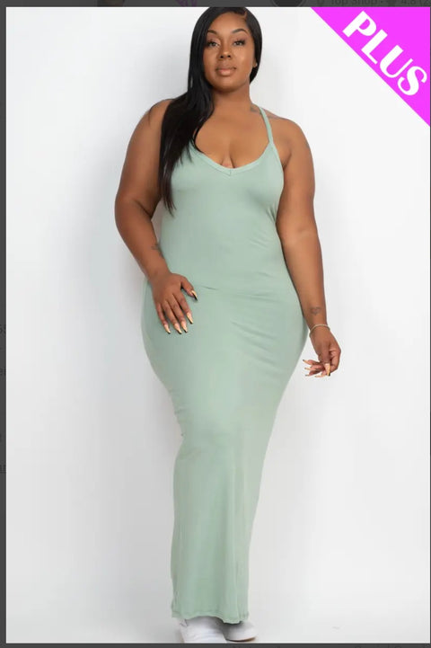 “Mia's” Racer Back Maxi Dress