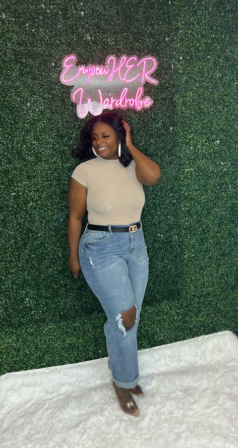 "The Porchea" High Neck Bodysuit