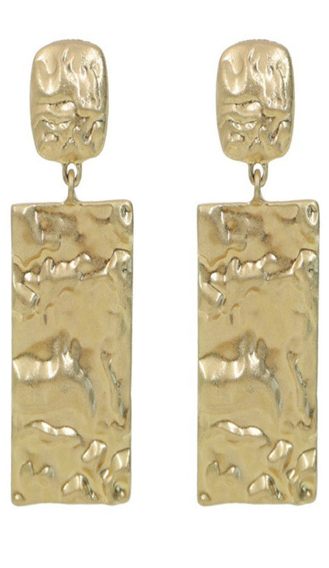 “Shawnys” Gold Large Dangle Earrings