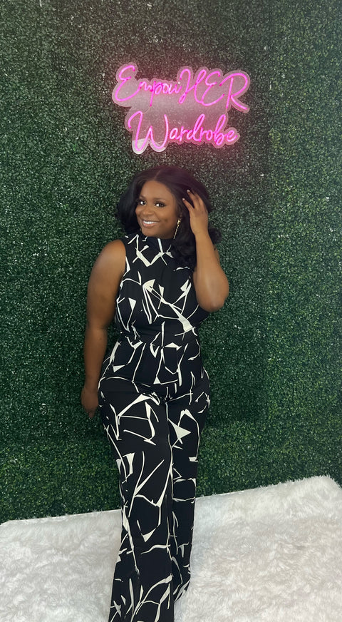 "The Vina" Printed Jumpsuit
