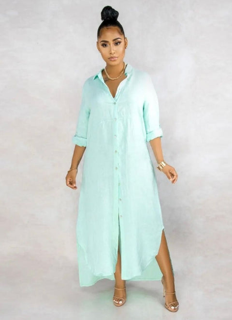 "The Toya" Shirt Dress