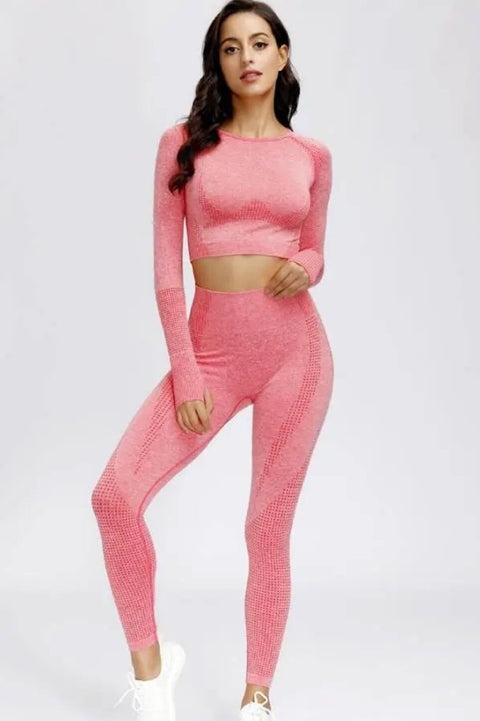 “Kirah's” Long Sleeve Yoga Active Wear Set