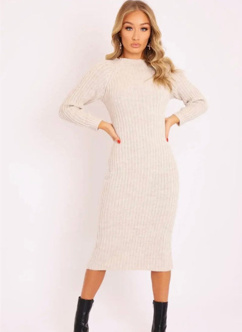 "Peekabo Sweater Dress"